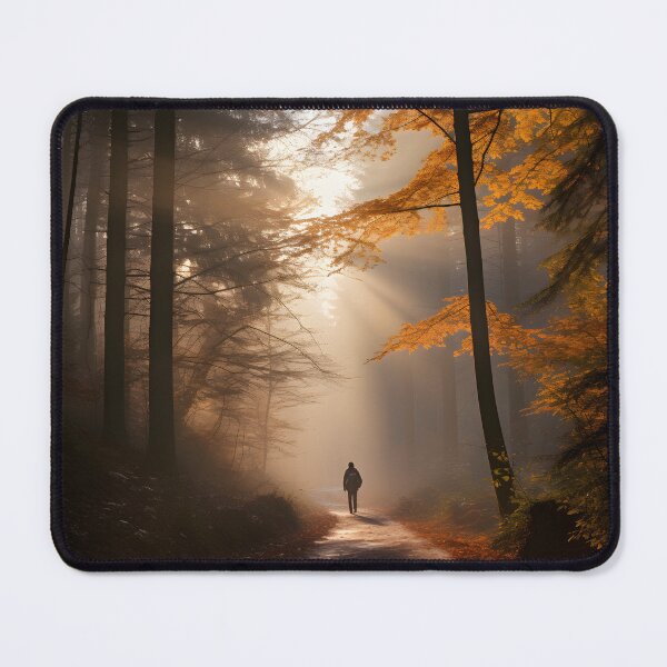 Item preview, Autumn Solitude Hike in the Misty Forest designed and sold by Shirtastically.