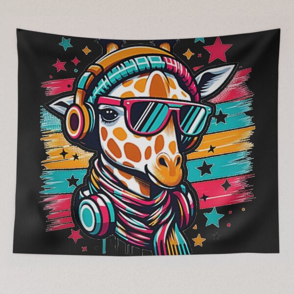 Aperçu de l'œuvre Girafe colorée créée et vendue par MiroArtAbstra.