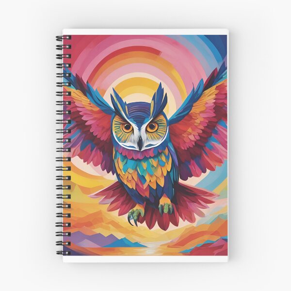 Item preview, Owl flying in Magic  Night  designed and sold by BotunPeony.