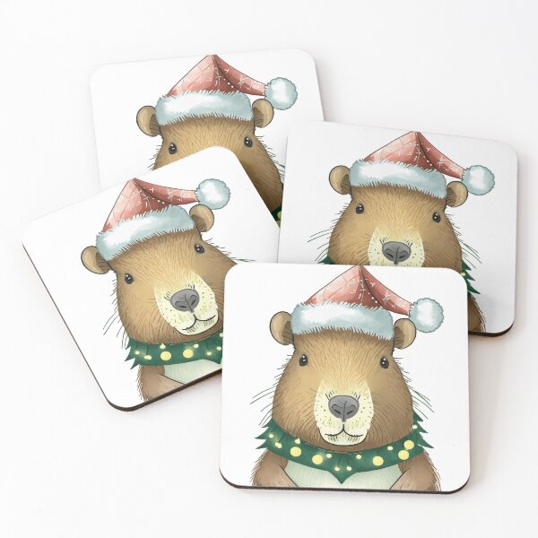 Item preview, Christmas Capybara  designed and sold by Len-adeu.
