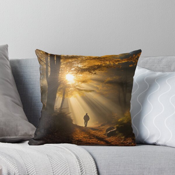 Item preview, Autumn Solitude Hike in the Misty Forest designed and sold by Shirtastically.