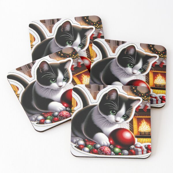 Item preview, Festive Feline Frolic designed and sold by mugooooo.