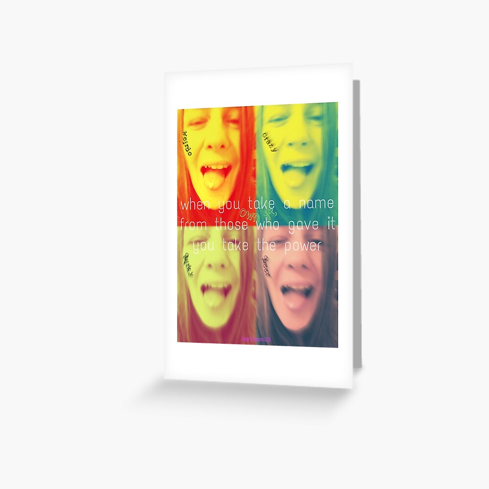 Queer Power Pop Art Greeting Card