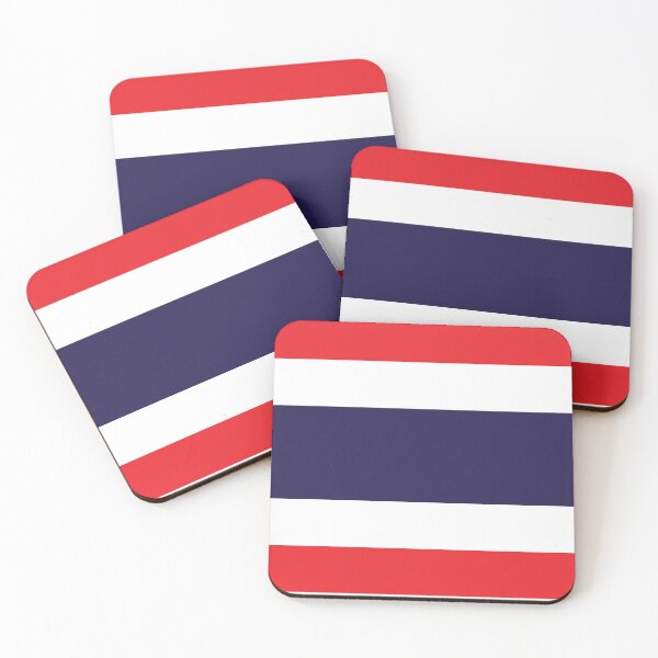 Item preview, National flag of Thailand, Standard proportion and color mode RGB designed and sold by WhiteDoveArt.