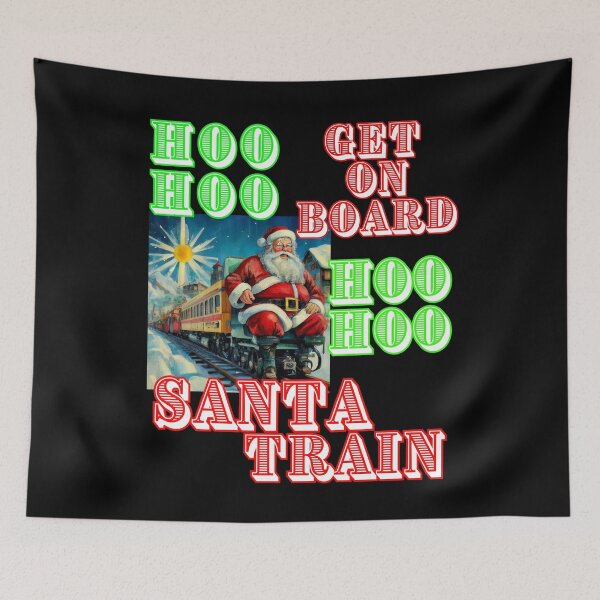 Item preview, Hoo Hoo Santa train get on board xmas time  funny gifts for christian designed and sold by thankful-loco.