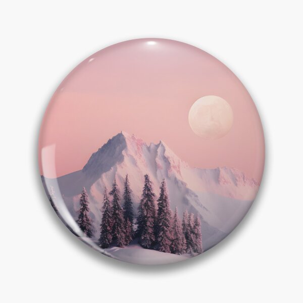 Item preview, Mountain and trees in Winter at sunrise - Landscape photography designed and sold by TheArtistOf2022.