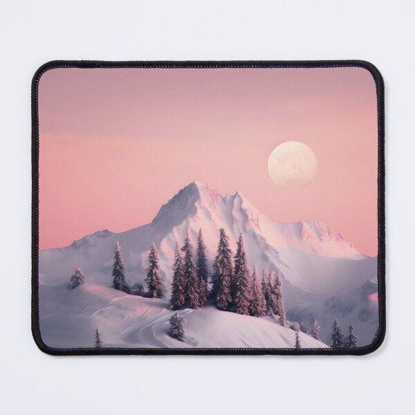 Item preview, Mountain and trees in Winter at sunrise - Landscape photography designed and sold by TheArtistOf2022.