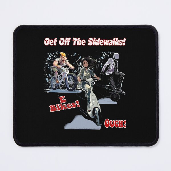 Item preview, Get Off The Sidewalks! E-Bikes - For Dark Backgrounds designed and sold by The Imagination Source™.