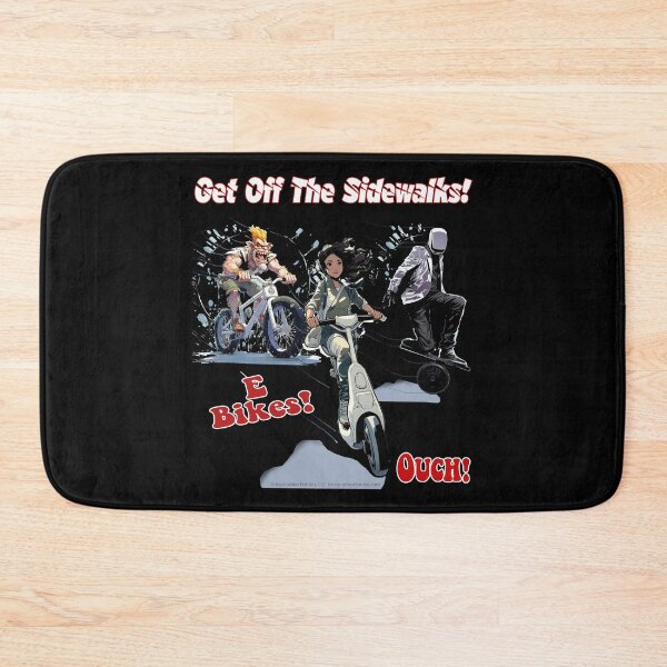 Item preview, Get Off The Sidewalks! E-Bikes -   For Dark Backgrounds designed and sold by The Imagination Source™.