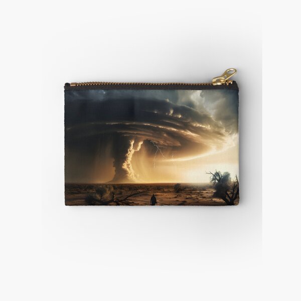 Item preview, Tornado in the desert of Colorado with stormy sunset sky - Landscape photography designed and sold by TheArtistOf2022.