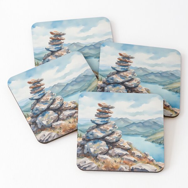 Item preview, Mountain-top Stone Cairn - Lake District Countryside Scenes designed and sold by Country-Artist.