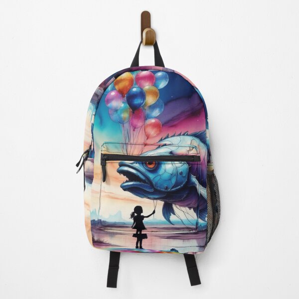 Item preview, Surreal Giant Fossil Fish and Balloon - Cool Art designed and sold by joejiing.