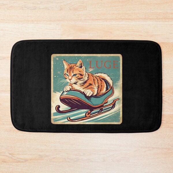 Item preview, Cat on a sled, time for luge designed and sold by MG-MagicGallery.