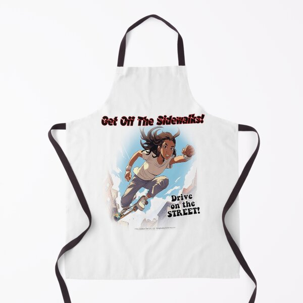 Item preview, Get Off The Sidewalks! - Skateboard Teen Gal -  For Light Backgrounds designed and sold by The Imagination Source™.