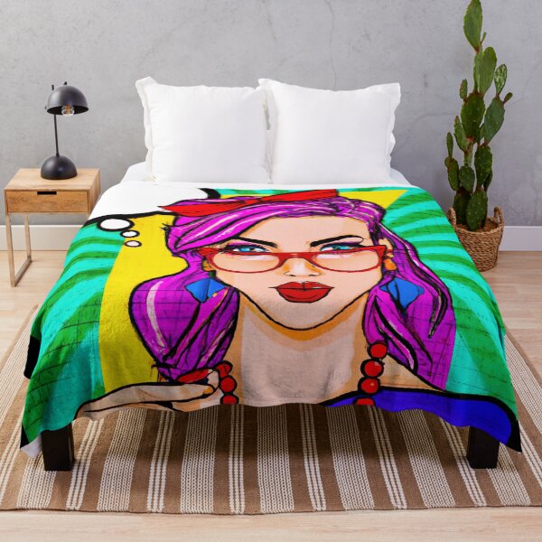 Item preview, Lady with pink hair designed and sold by michplante60.