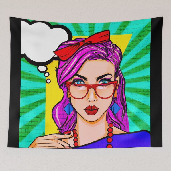 Item preview, Lady with pink hair designed and sold by michplante60.