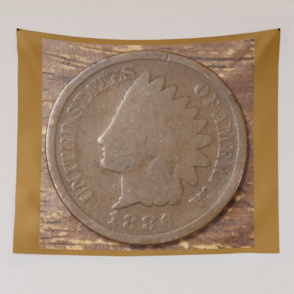 Item preview, 1886 Indian Cent designed and sold by coinsxcrochet.