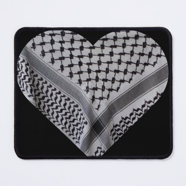 Item preview, Palestine Keffiyeh Heart designed and sold by Gramsta.
