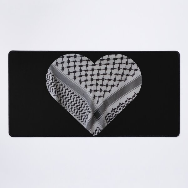 Item preview, Palestine Keffiyeh Heart designed and sold by Gramsta.