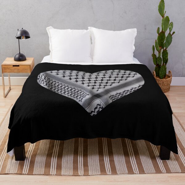 Item preview, Palestine Keffiyeh Heart designed and sold by Gramsta.