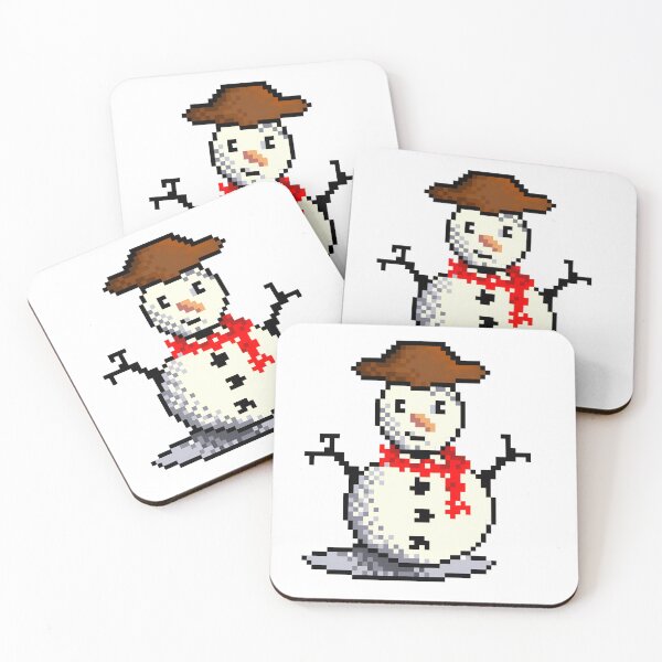 Item preview, Snowman Pixel Art  designed and sold by Potattoo.
