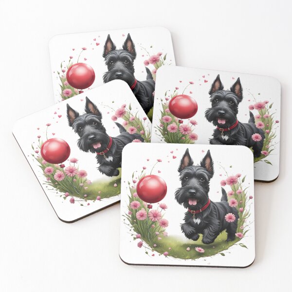 Item preview, Cute playful Scottish terrier designed and sold by Kaleddis.