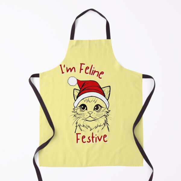 Item preview, Im feline festive Christmas theme design designed and sold by INSOMNIAC101.