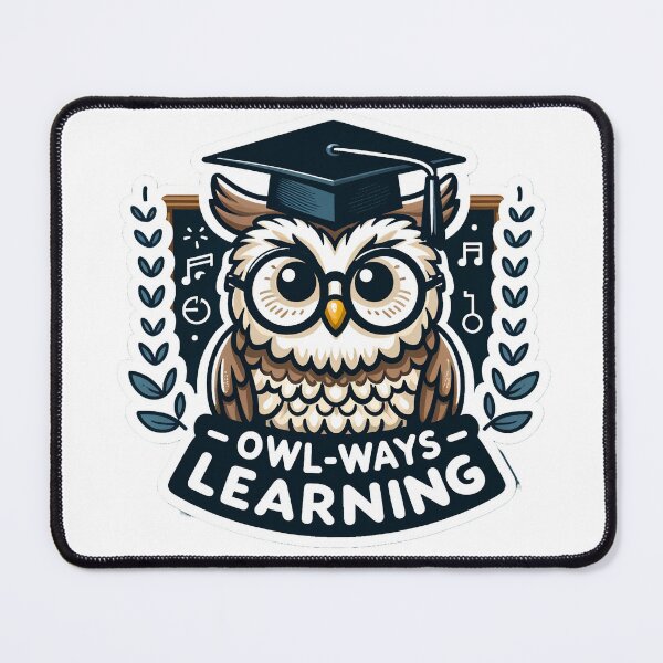 Item preview, Owl Ways Learning Funny Design: Wise Up to Laughter and Knowledge! designed and sold by The-Library.