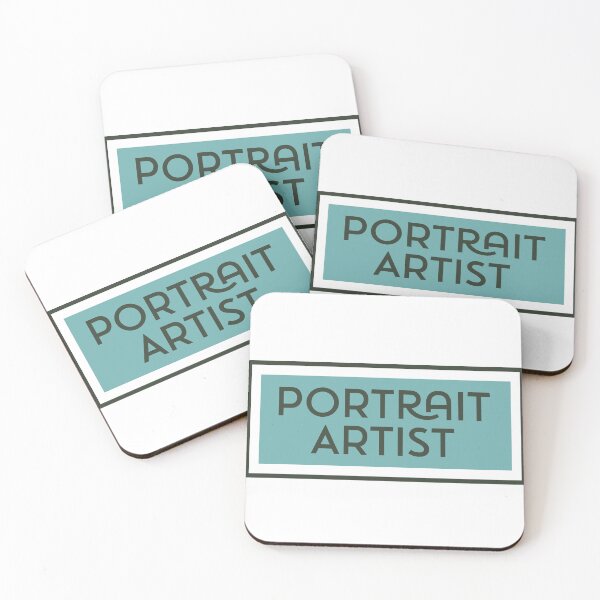 Item preview, Portrait Artist Gift for Artist Appreciation In Bright Retro Colors and Modern Font designed and sold by CORINNE W.