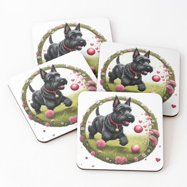 Item preview, Cute playful Scottish terrier designed and sold by Kaleddis.