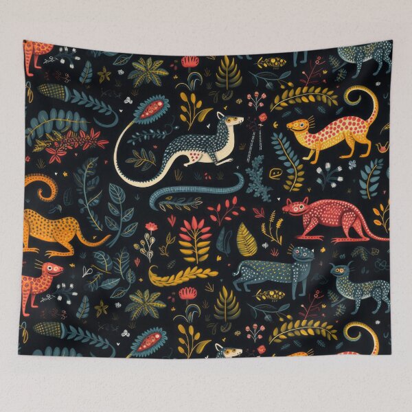 Item preview, Nature's Menageris animals pattern Lacoste pattern many coloring animals  designed and sold by PetPalsEmporium.