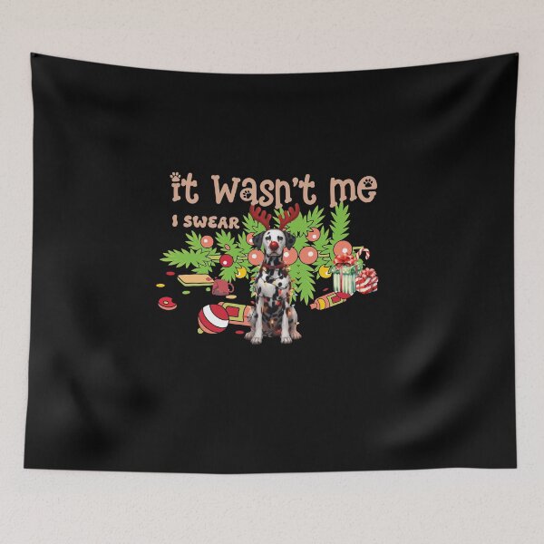 Item preview, "Mischievous Dalmatian : 'It Wasn't Me, I Swear!' Christmas Chaos" designed and sold by Xhevahir.