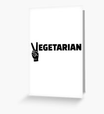 Vegetarian peace Greeting Card