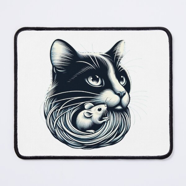Item preview, mouse and cat designed and sold by Animalia-.
