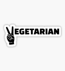 Vegetarian peace Sticker
