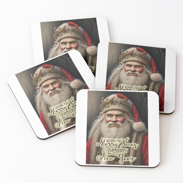 Item preview, Nordic Troll as Santa Claus; Merry Christmas;  designed and sold by StickerApe.