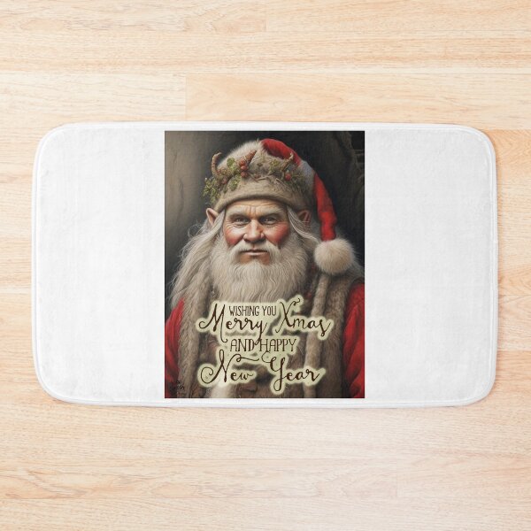 Item preview, Nordic Troll as Santa Claus; Merry Christmas;  designed and sold by StickerApe.