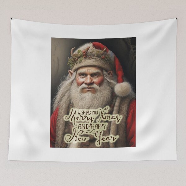 Item preview, Nordic Troll as Santa Claus; Merry Christmas;  designed and sold by StickerApe.