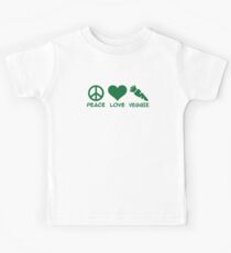 Peace love veggie Kids Tee