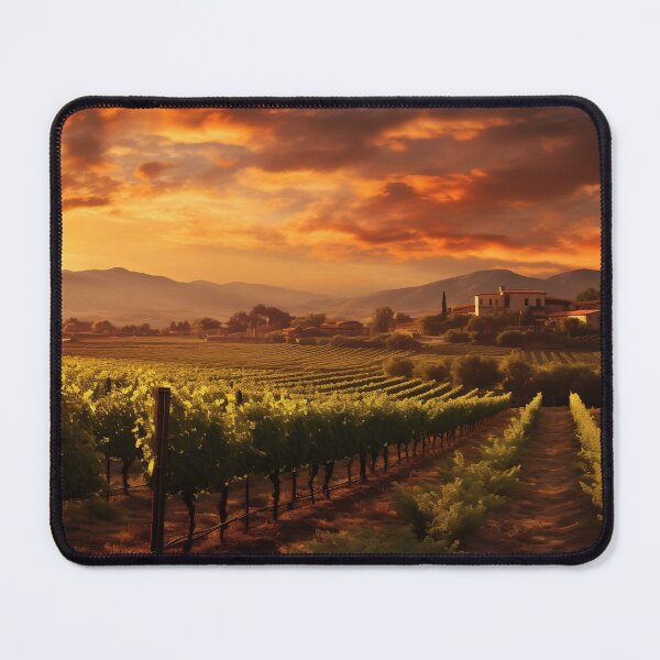 Item preview, Tuscany fields and farmhouse on hills at sunrise - Landscape photography designed and sold by TheArtistOf2022.
