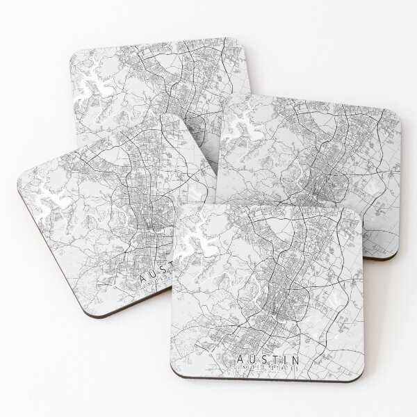 Item preview, Austin City Map of Texas, USA - Light designed and sold by deMAP.