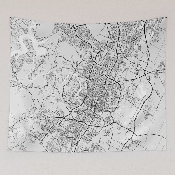 Item preview, Austin City Map of Texas, USA - Light designed and sold by deMAP.