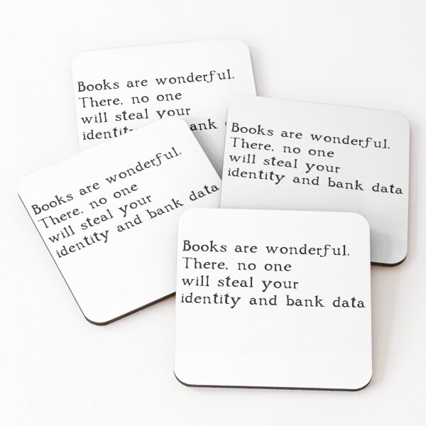 Item preview, Books are wonderful. There, no one will steal your identity and bank data designed and sold by StudioARTHUR.