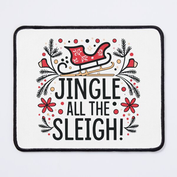Item preview, Jingle All the Sleigh: Festive Vibes Tee designed and sold by Witcrafters.