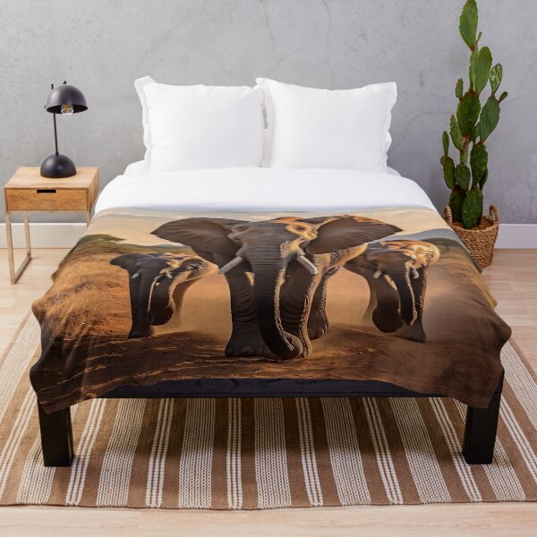 Item preview, Herd of Elephants on Dirt Road designed and sold by tsuttles.