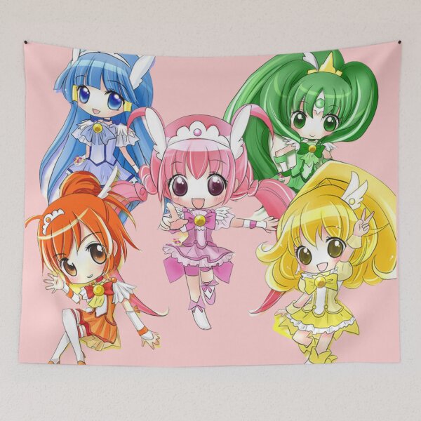 Item preview, Smile Precure!, Cure Beauty, Hoshizora Miyuki, Hino Akane, Midorikawa Nao, Aoki Reika, Kise Yayoi, Cure Happy, Cure March, Cure Peace, Cure Sunny designed and sold by AbominationShop.