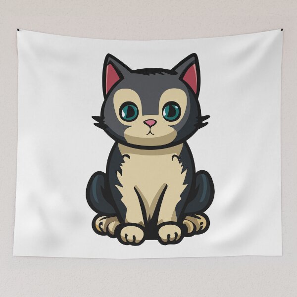 Item preview, gray cartoon cat designed and sold by omar-alsayed52.