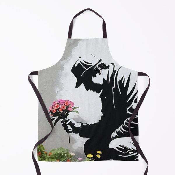 Item preview, bansksy Army Soldier With Flower street art graffiti designed and sold by martin max.