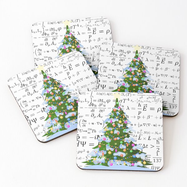 Item preview, Christmas tree with physics vibes, for physics and science lovers designed and sold by NoetherSym.