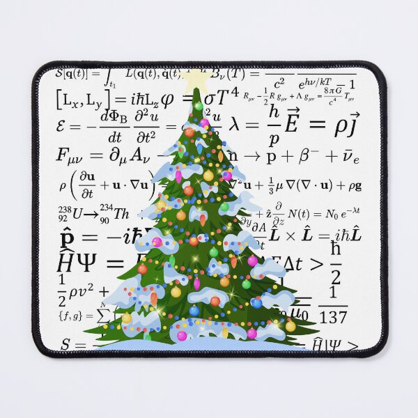 Item preview, Christmas tree with physics vibes, for physics and science lovers designed and sold by NoetherSym.
